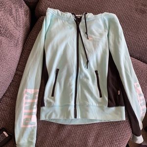 Pink small blue sweatshirt